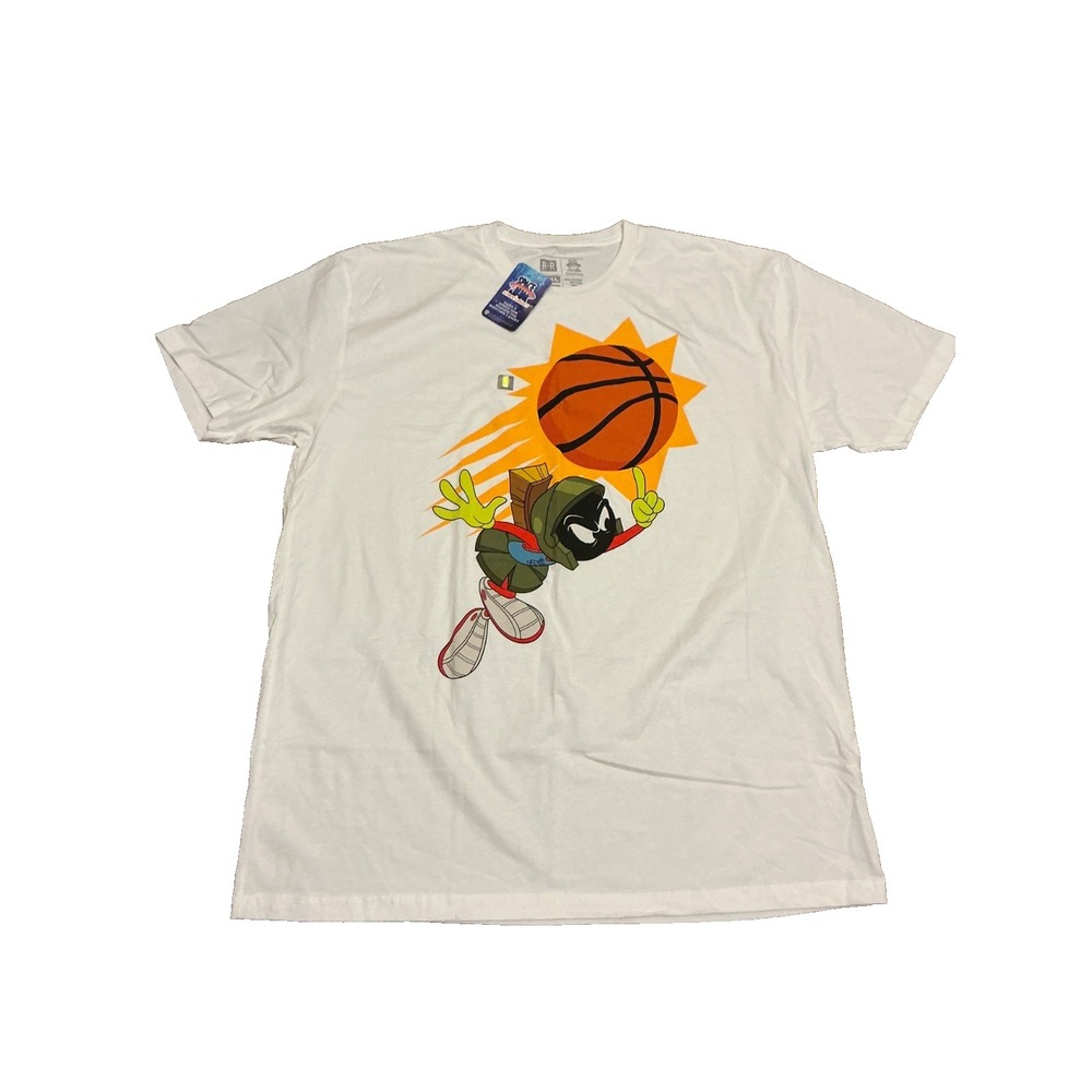 Phoenix Suns Space Jam Warner Brothers NBA Marvin the Martian Shirt Sixe 2XL NEW